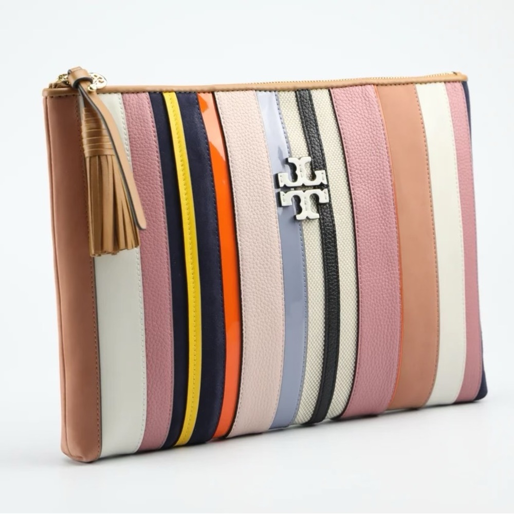 Tory Burch Web Stripe Clutch